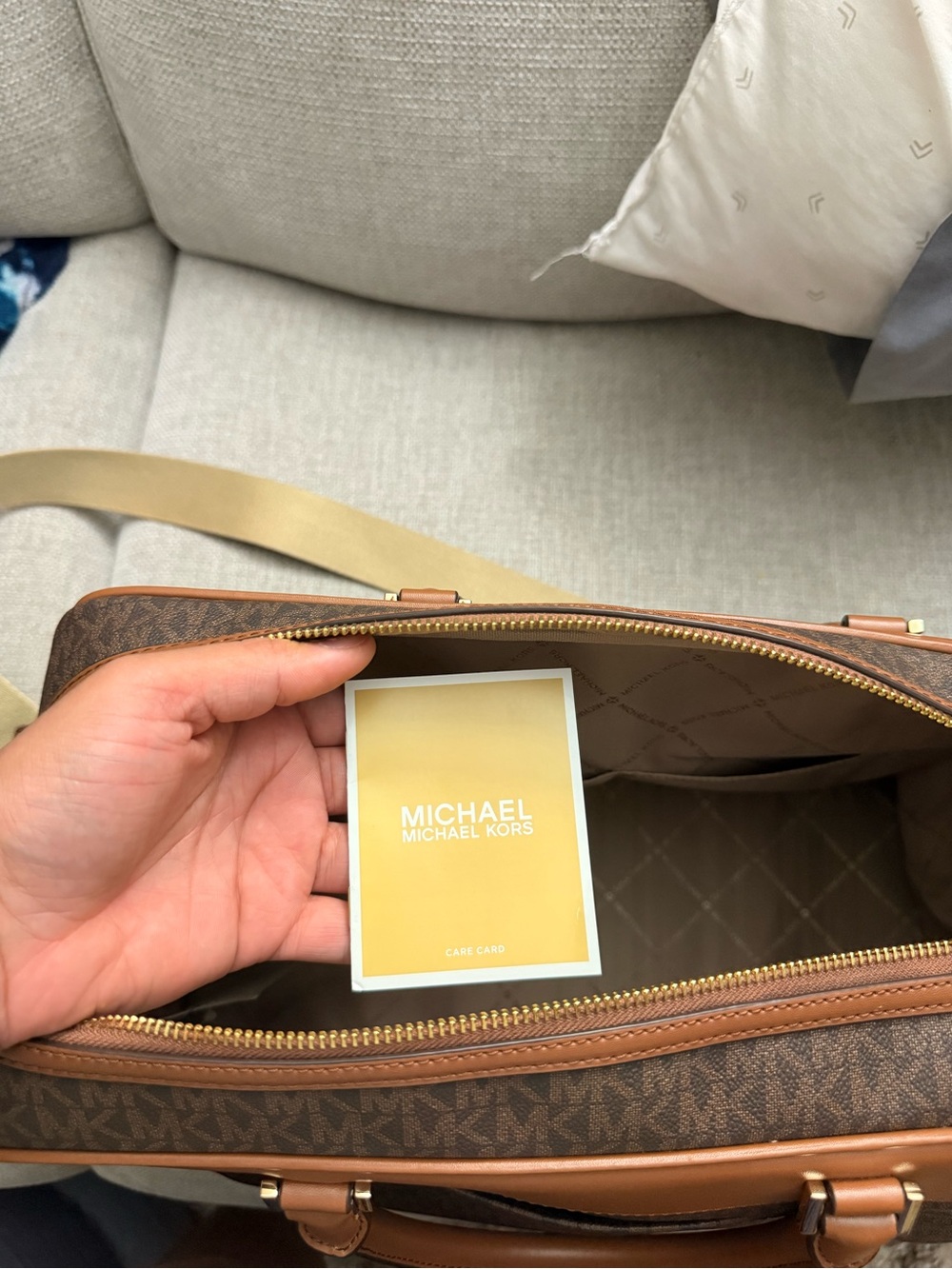 Michael Kors Brown Logo Bag - Picture 6 of 6